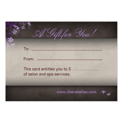 Spa Gift Card