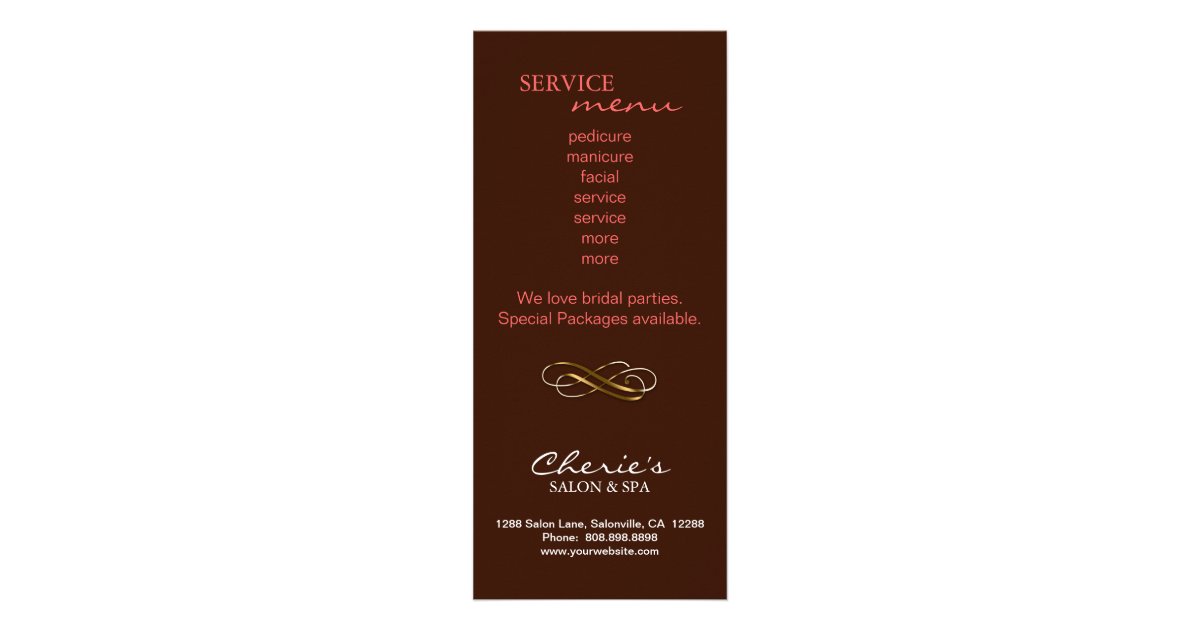Salon GIFT CERTIFICATE Crown Leopard Coral Brown Zazzle