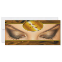 Salon Gift Certificate, Rack Card