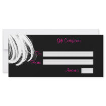 Salon Gift Certificate, Rack Card
