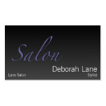 Salon Gradient Dark Business Cards