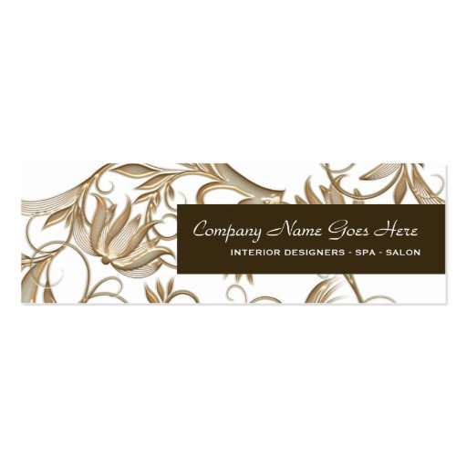 Salon hydro spa floral elegance business card templates (front side)