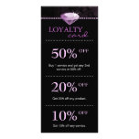 Salon Jewelry Marketing Cards Purple Rack Card Template
