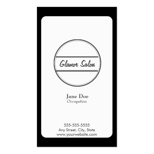 Salon Loyalty Business Card (back side)