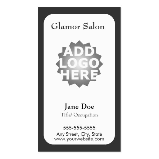 Salon Loyalty Business Card Punch Card (back side)