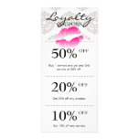 Salon Marketing Cards Beauty Lips Pink Custom Rack Card