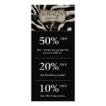 Salon Marketing Cards Beige Zebra Rack Card Design