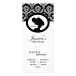 Salon Marketing Cards Crown Woman Silhouette Custom Rack Card
