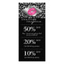 Salon Marketing Cards Leopard Pink Glossy Lips Full Color Rack Card