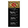 Salon Marketing Cards Leopard Red Glossy Lips Rack Card Design