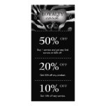 Salon Marketing Cards Silver Zebra Personalized Rack Card
