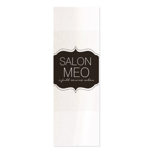 SALON MEO REFERRAL BUSINESS CARD (front side)