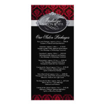 Salon Price List Rack Card