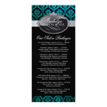 Salon Price List Rack Card