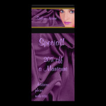 Salon Rack Card, Template rack cards