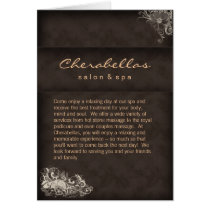 Salon Spa Brochure Beige Brown cards by BestCards Salon Spa Brochure Beige Brown cards