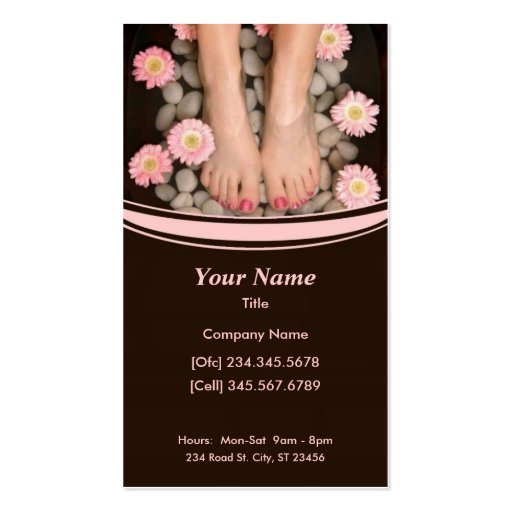 Salon Spa Business Card (front side)