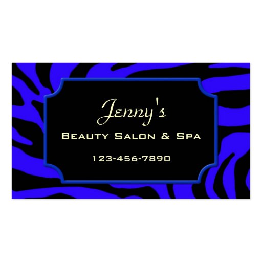 Salon & Spa Business Card Templates (front side)