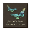 Salon Spa Butterfly Magnet Brown Blue Yellow by spacards Salon Spa Butterfly Magnet Brown Blue Yellow