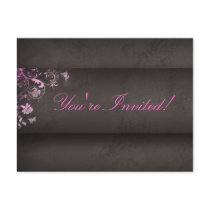 Salon Spa Butterfly Postcard Invitation pink by spacards Salon Spa Butterfly Postcard Invitation pink