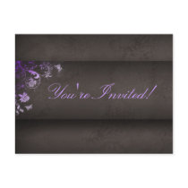 Salon Spa Butterfly Postcard Invitation purple by spacards Salon Spa Butterfly Postcard Invitation purple