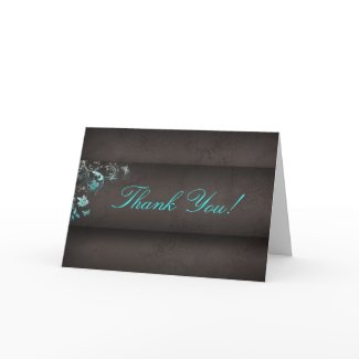 Salon Spa Butterfly Thank You Greeting Card card