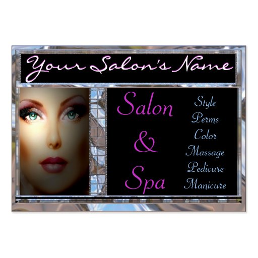 Salon/Spa Customizable Business Card (front side)