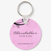 Salon Spa Floral Key Chain Gift watery pink keychains by spacards Salon Spa Floral Key Chain Gift watery pink keychains