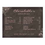 Salon Spa Floral Postcard Brochure Pink