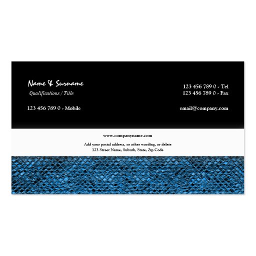 salon spa hair stylist beauty business card (back side)