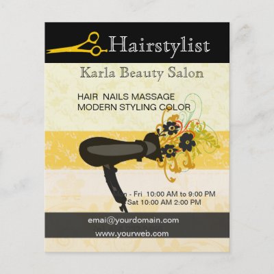 Salon & Spa Hairstylist Custom Flyer
