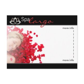 Salon Spa Massage - Blank postcard