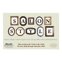 Salon Style exhibition poster posters by BrickStoreMuseum Salon Style exhibition poster posters