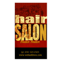 Salon Text Hair Diva Business Cards