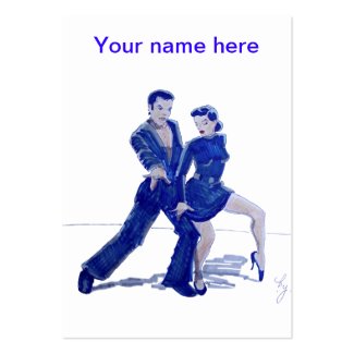 salsa ballroom dancing business card profilecard