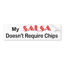 "Salsa chips" bumper sticker bumper stickers