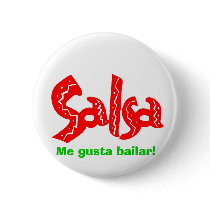 Salsa Dance Logo Pinback Buttons
