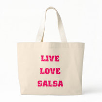 Salsa dancing canvas bag