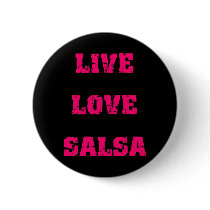 Salsa dancing pinback button