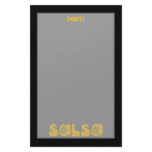 Salsa Dancing Gold Swirls Customizable Customized Stationery