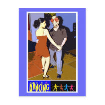 Salsa Dancing Insomniac postcards