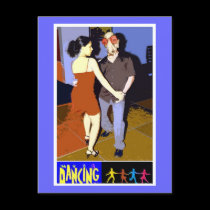 Salsa Dancing Insomniac postcards