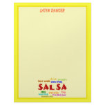 Salsa Dancing Lovers Dance Moves and Terms Letterhead Template