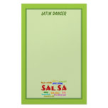 Salsa Dancing Lovers Dance Moves and Terms Custom Stationery
