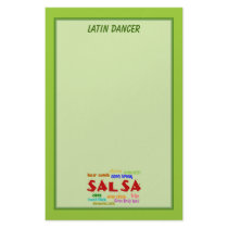 Salsa Dancing Lovers Dance Moves and Terms Custom Stationery