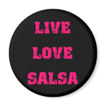 Salsa dancing refrigerator magnet