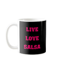 Salsa dancing mug