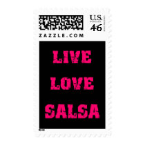 Salsa dancing stamp