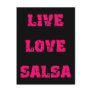 Salsa dancing post card