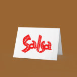 Salsa Logo Greeting cards